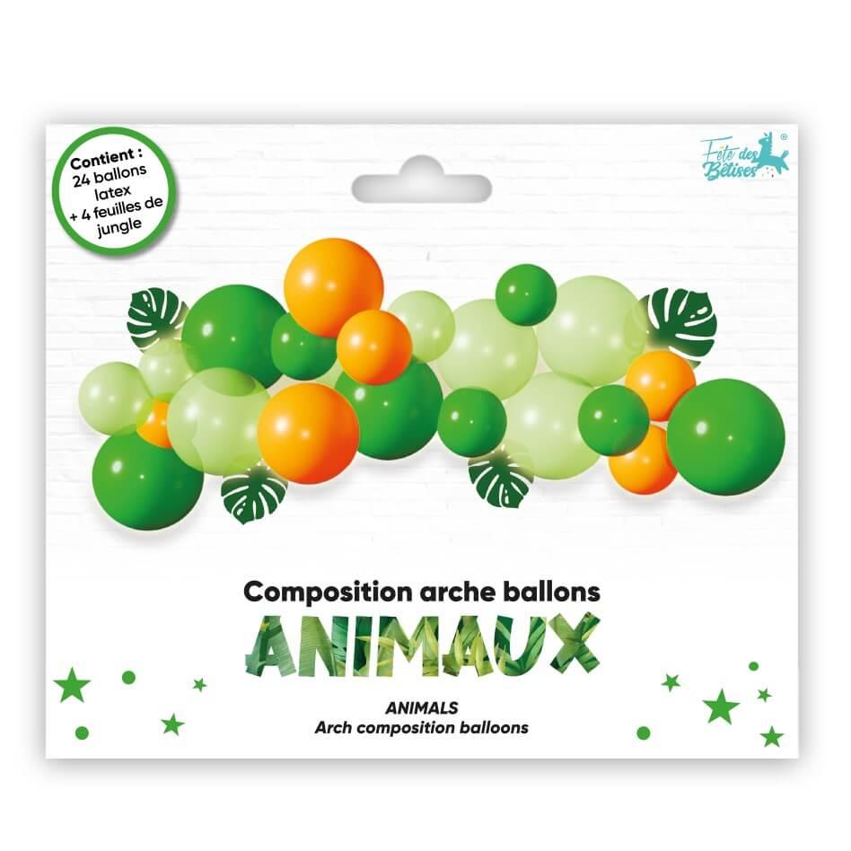 9 Pièces Ballon Animaux Jungle Ballons En Aluminium Enfants