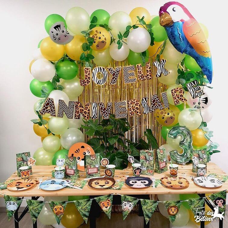 Ballon Aluminium Animaux de la Jungle - Anniversary House - MaSpatule