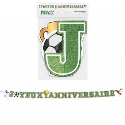 008gl guirlande lettre joyeux anniversaire football