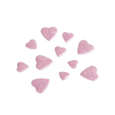 Petit coeur parme métallique (50grs) 1.5/2cm REF/02003 (Décoration de table à parsemer mariage)