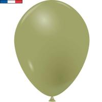 100 ballons latex fabrication francaise vert olive 25cm