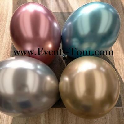 100 ballons opaque diamant chrome fabrication francaise en argent