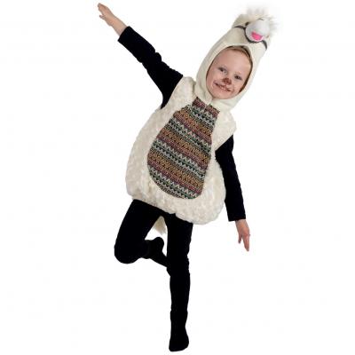 Costume combinaison avec capuche Lama 3/4 ans REF/10071 (Déguisement enfant thème animal)