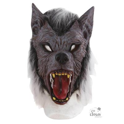 1 Masque adulte en latex loup garou intégral REF/10178 (Accessoire de déguisement Halloween)