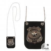 10433 accessoire de deguisement collier badge de policier