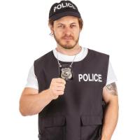 10433 accessoire deguisement collier badge de policier