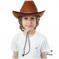 11235 accessoire de deguisement enfant chapeau de cowboy marron