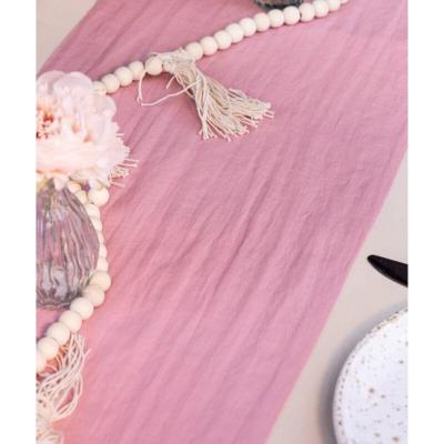 11776 chemin de table tarlatane vieux rose pale