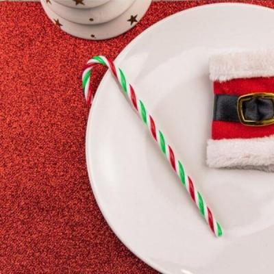 12463 decoration de nodl candy cane verte rouge blanc