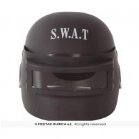 13016 accessoire de deguisement casque adulte police agent du swat