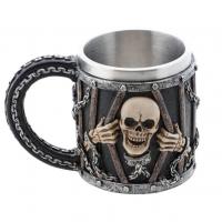 13077 tasse mug resine squelette prisonnier halloween