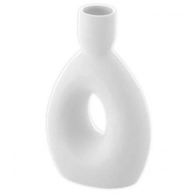 1 Bougeoir chandelier blanc en céramique 14 cm REF/13337