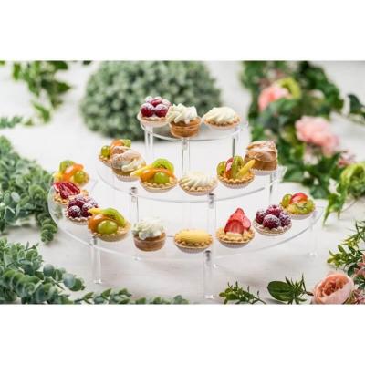 13366 decoration presentoir support plexi a cupcakes 3 niveaux