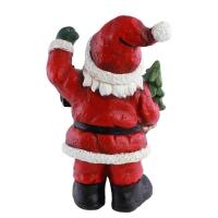 13594 decoration pere noel sapin magnesie et lanterne metal