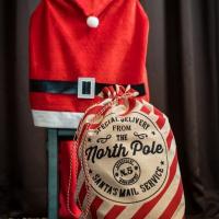 13599 sac hotte de noel effet jute