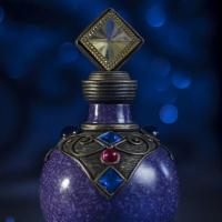 13661 decoration halloween flacon polyresine potion violet sorcellerie