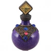 13661 decoration halloween flacon polyresine potion violet sorcier