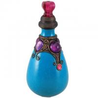 13662 decoration halloween flacon resine potion bleu sorcellerie