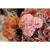 13915 decoration fleur hortensia rose pastel