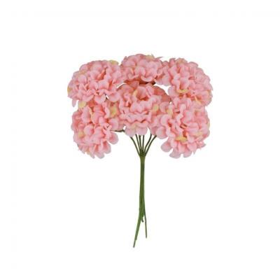 13915 decoration mini fleur hortensia rose