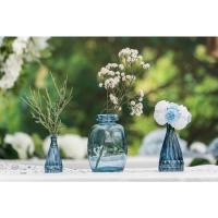 13917 decoration fleur sui tige gypsophile bleu