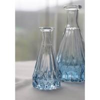 13919 mini vase alexandrine verre degrade bleu transparent