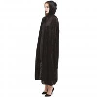 16211 accessoire deguisement halloween cape noire velours