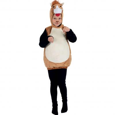 Costume combinaison avec capuche Poney 5/6 ans REF/16837 (Déguisement enfant thème animal)