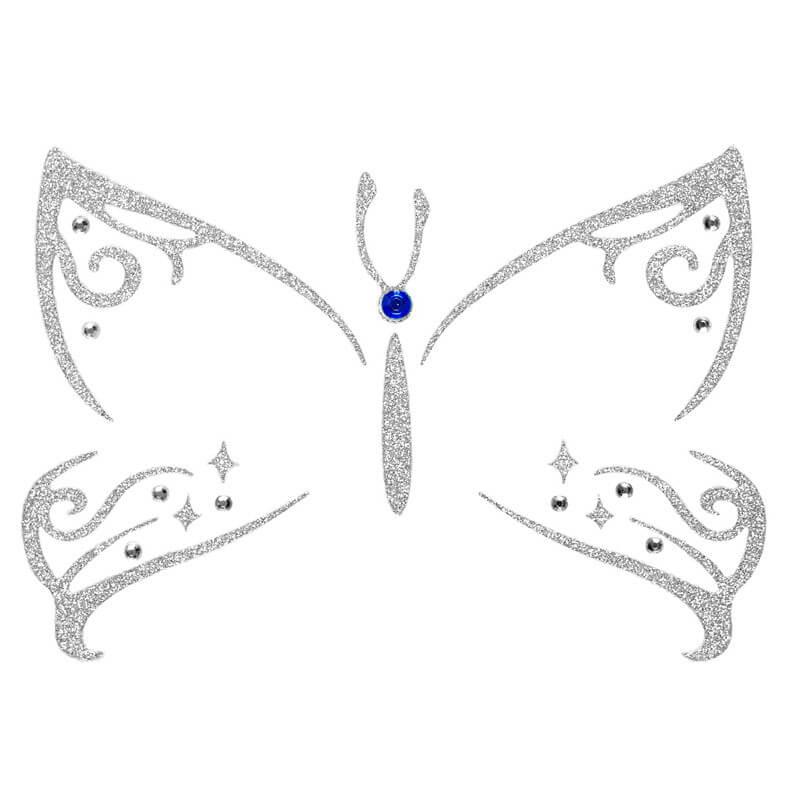 Décoration maquillage art visage avec papillon REF/191501