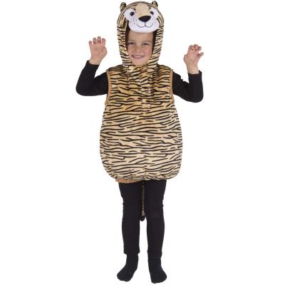 Costume combinaison avec capuche Tigre 3/4 ans REF/21064 (Déguisement enfant thème animal)