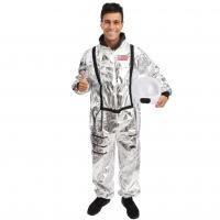 21106 taille s m costume adulte homme astronaute argent carnaval