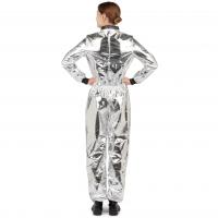 21108 taille s m costume deguisement adulte femme astronaute argent