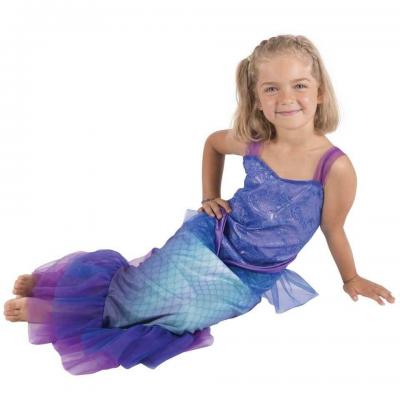 Costume Sirène turquoise 5/6 ans REF/21184 (Déguisement enfant fille)