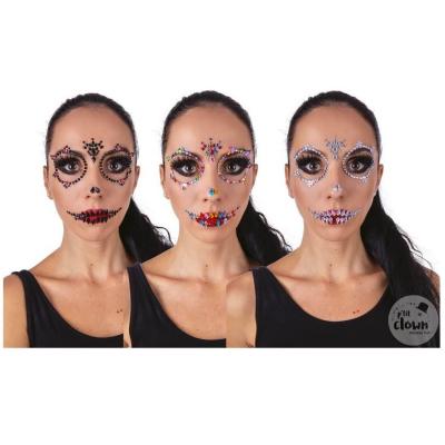 Strass autocollant Halloween pour le visage (modèle aléatoire) REF/22561 (Maquillage de fête)