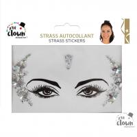 22565 maquillage visage strass autocollante