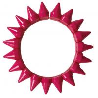 22656 accessoire deguisement bracelet rose fluo punk annees 80