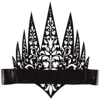 22926 accessoire de deguisement halloween couronne noir reine