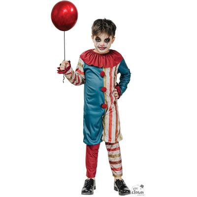 Costume clown vintage 5/6 ans REF/23138 (Déguisement Halloween enfant garçon)