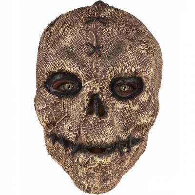 1 Masque adulte intégral crâne recousu REF/23158 (Accessoire de déguisement Halloween)