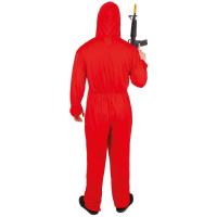 23221 taille xxl costume deguisement adulte braqueur rouge combinaison