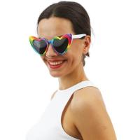 23258 accessoire deguisement lunettes pride arc en ciel multicolore coeur