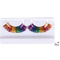 23264 accessoire de deguisement faux cils arc en ciel