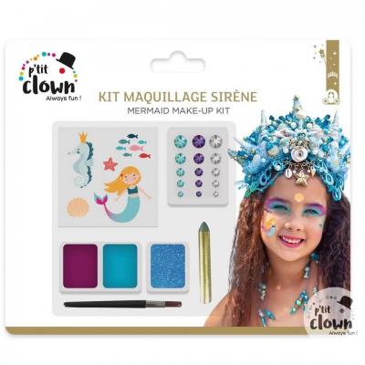 1 Kit maquillage Carnaval enfant: Sirène REF/23347