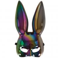 23392 accessoire deguisement masque adulte lapin irridescent