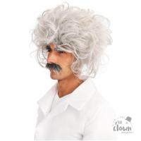 23609 accessoire deguisement perruque soucils et moustache adulte einstein