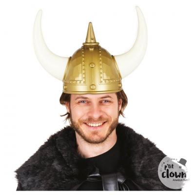 1 Casque de Viking avec cornes REF/31014 (Accessoire déguisement adulte)