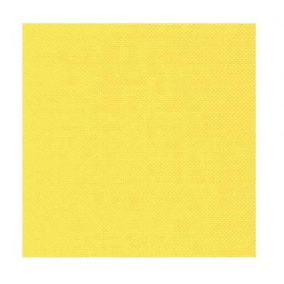 3404 serviette coktail ouate micro gauffree jaune vif 25cm