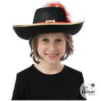 34951 accessoire de deguisement chapeau feutre mousquetaire enfant