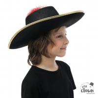 34951 accessoire deguisement chapeau feutre mousquetaire enfant