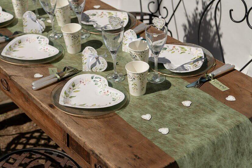 Jolie décoration de table Vert